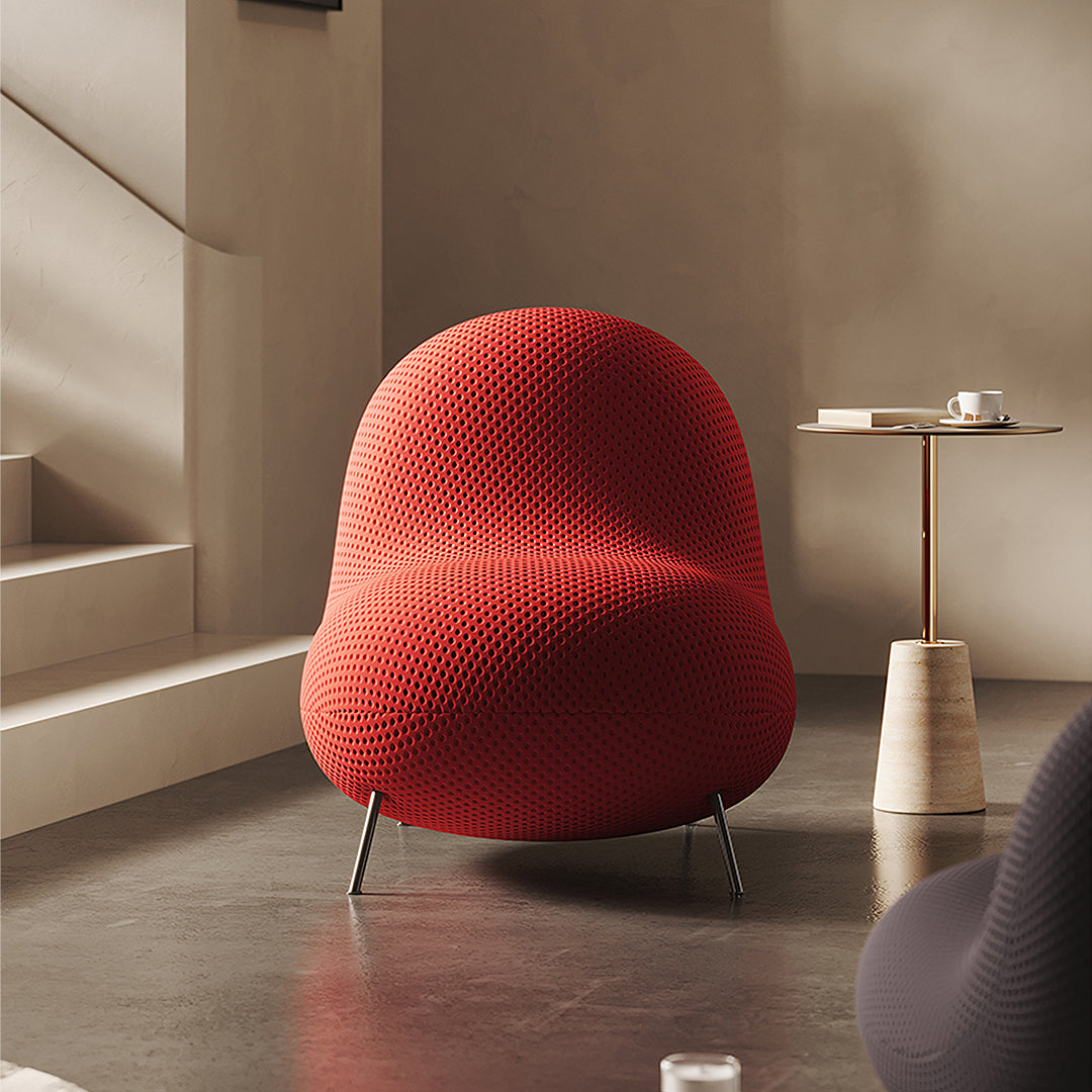 Cruz Baba Easy Chair, Lounge Chair, Red-Weilai Concept-Weilai Concept