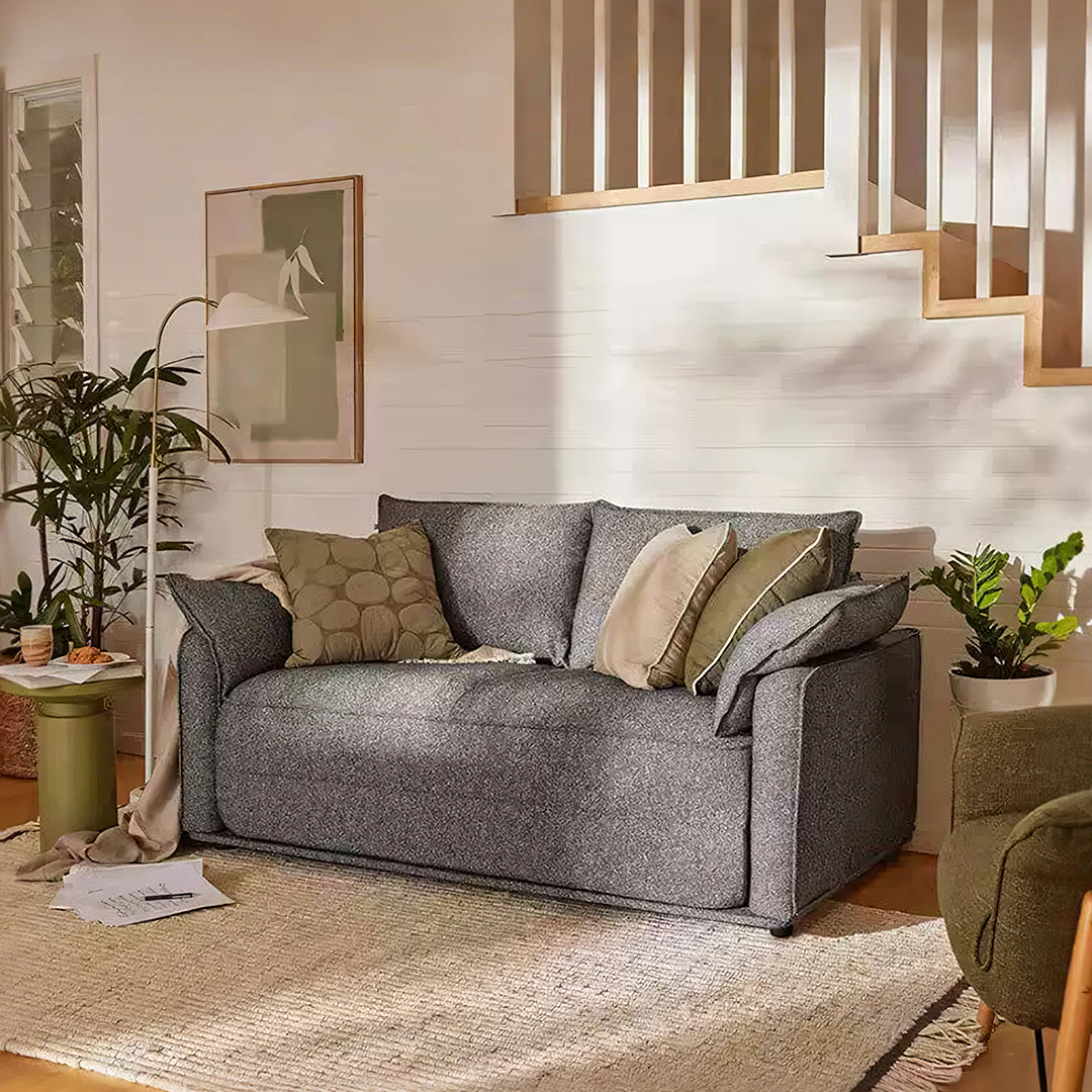 Barghouti Single Seater, Two Seater Sofa Bed, Linen