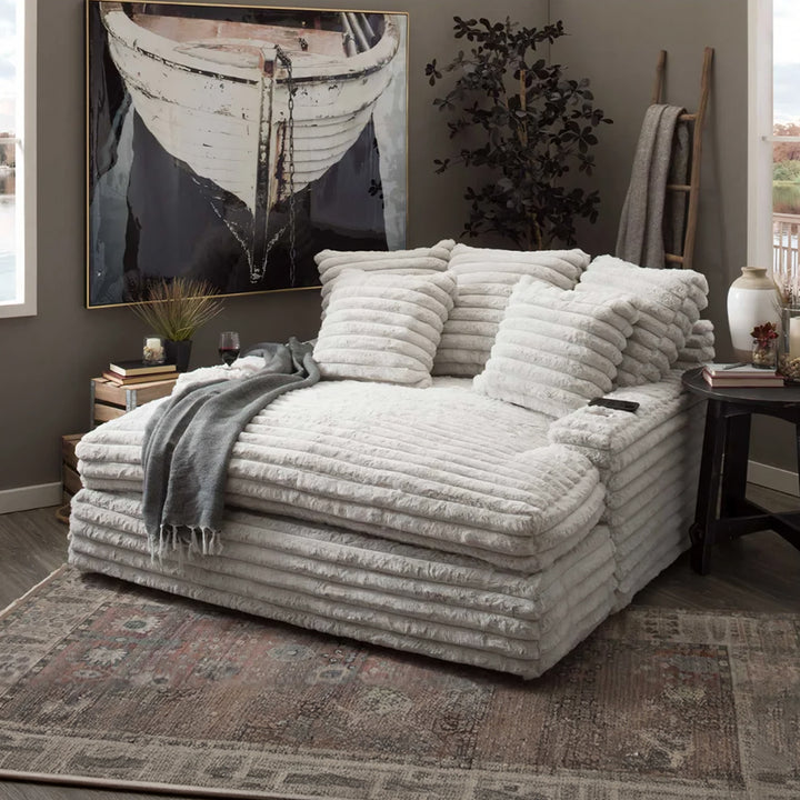 Echeverría Bean Bag Sofa, Day Bed Chaise, Armchair, Corduroy - corner sofa bed second hand