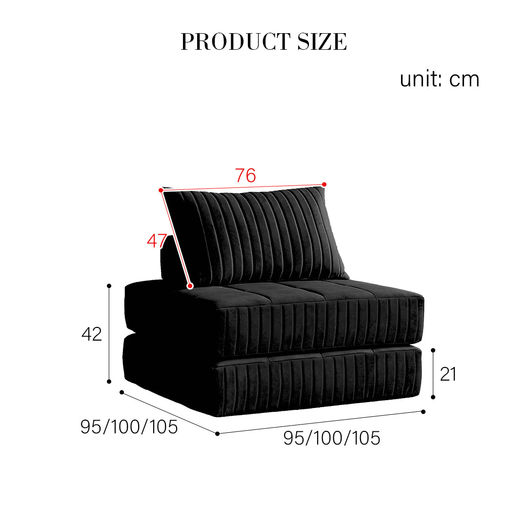 Thorne Lazy Sofa Bed, Single Sofa Bed, Leathaire