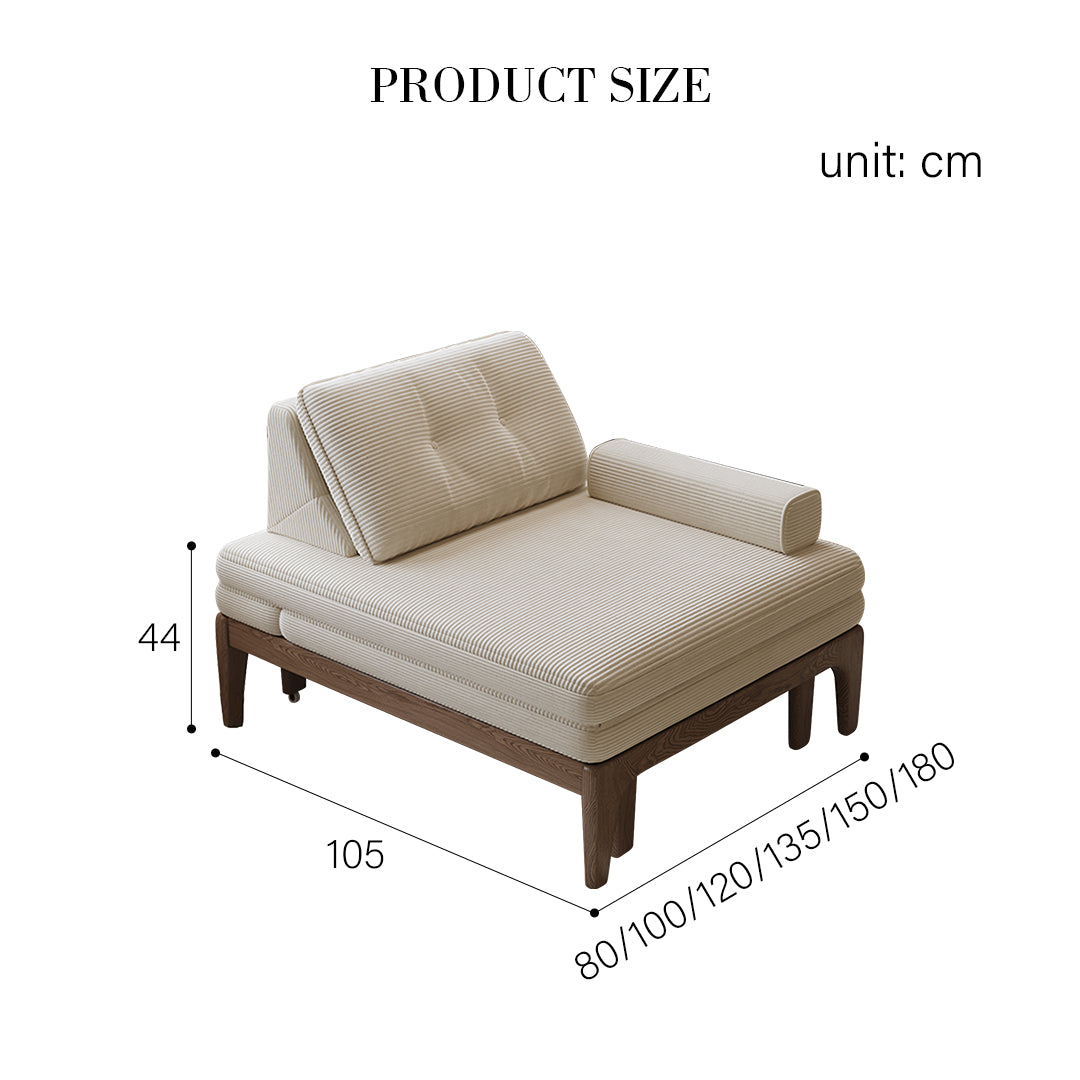 Ilyas Single Sofa Chair, Sofa Chair, Corduroy