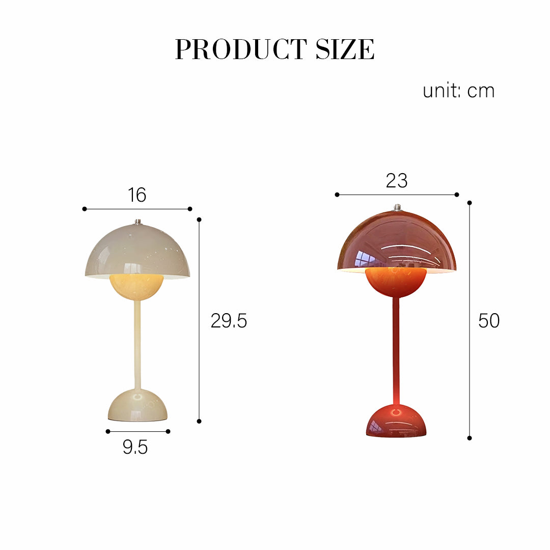 Villanueva Table Lamp, Mushroom Lamp