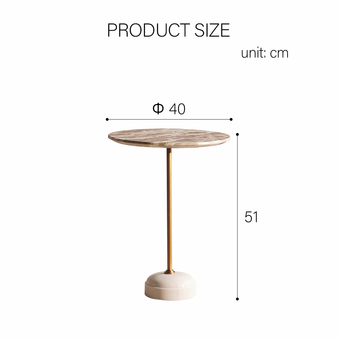 McKinney Side Table, Marble