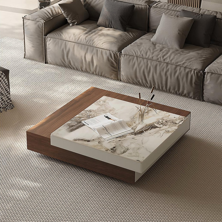 Grimaldi Extendable Coffee Table, Square Coffee Table-Weilai Concept