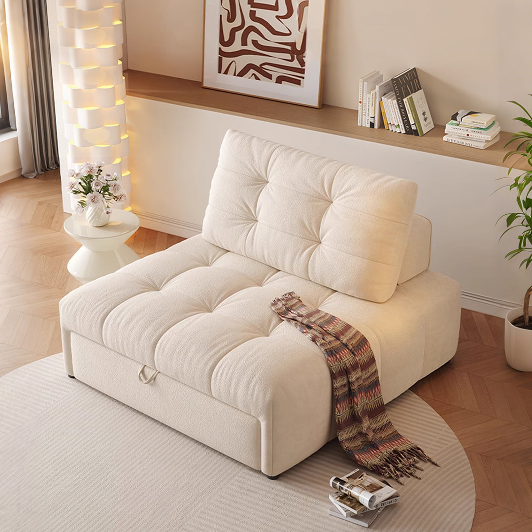 Alhassan Sleeper Armchair, Single Seater Bed, Leathaire