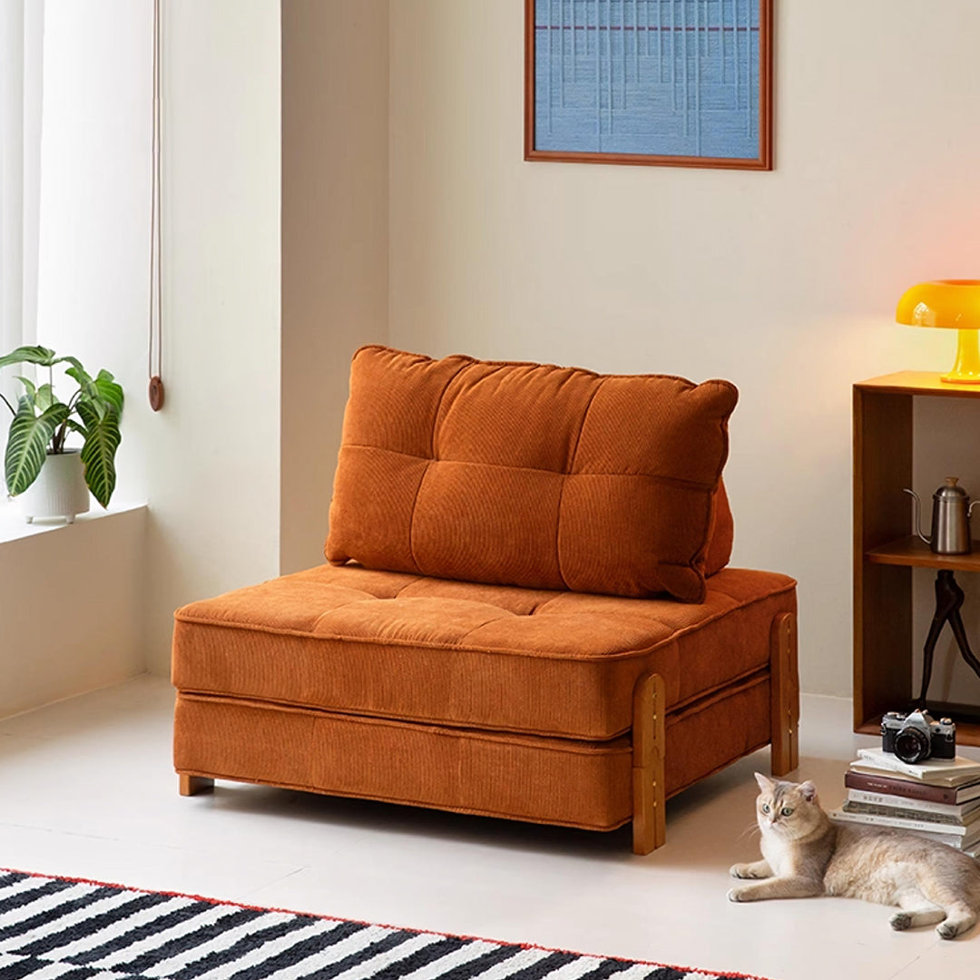 Salinas Lazy Sofa Bed, Single Sofa Bed, Corduroy