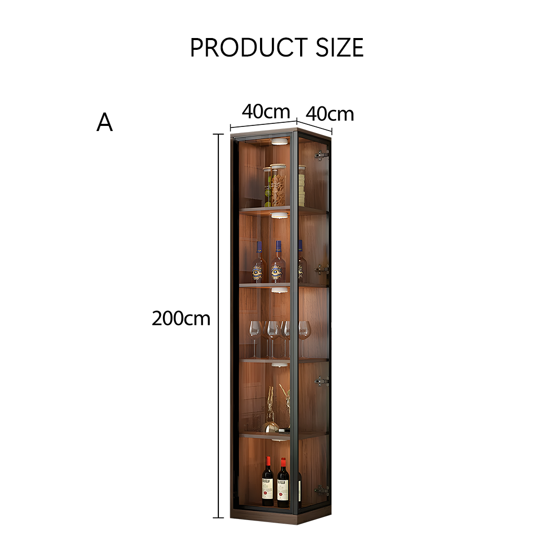 Wavecrest Cocktail Cabinet, Bar With Doors, Wood-Weilai Concept-Weilai Concept