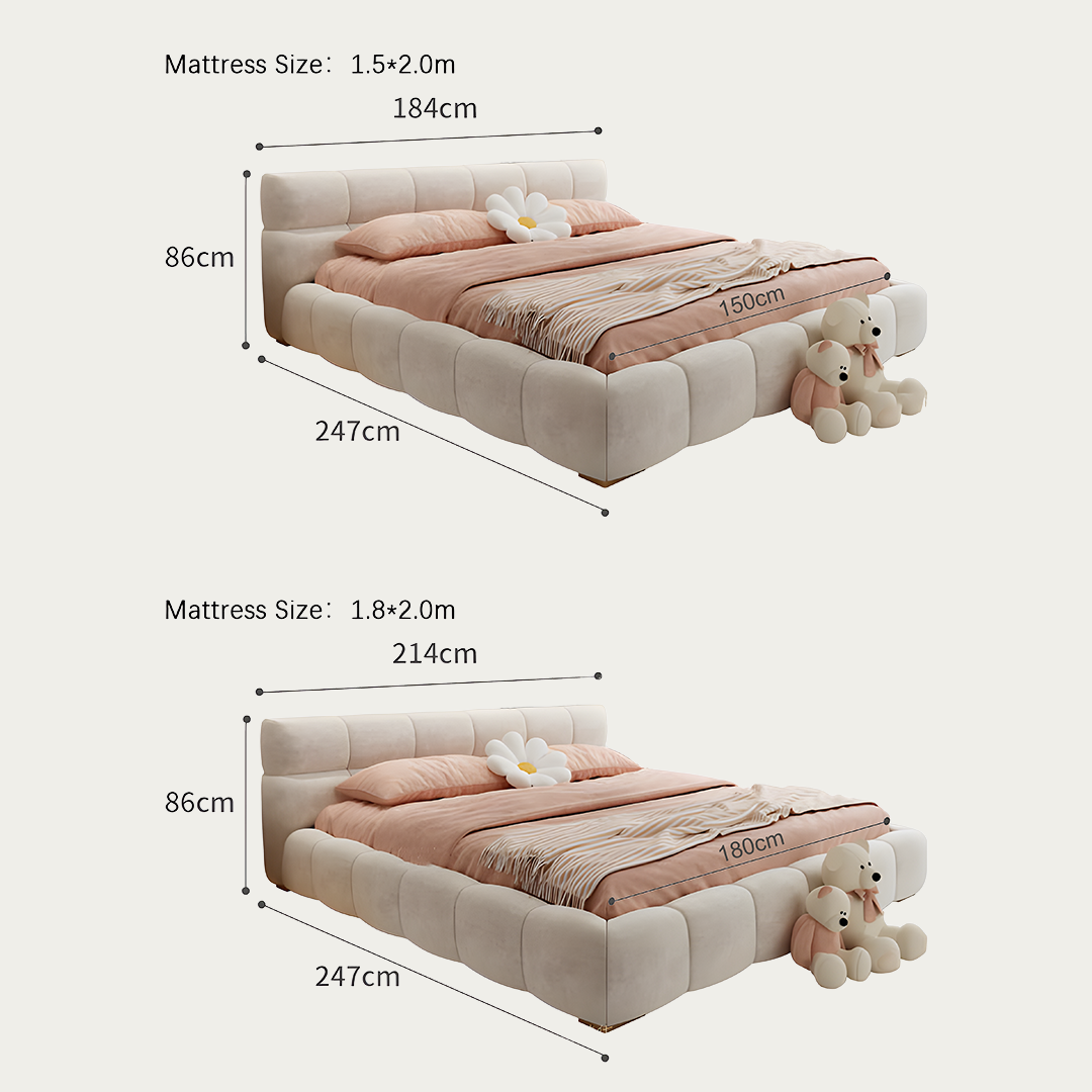 Mamie King Size Bed, More Sizes, Velvet With Storage, Gaslift-Weilai Concept-Weilai Concept