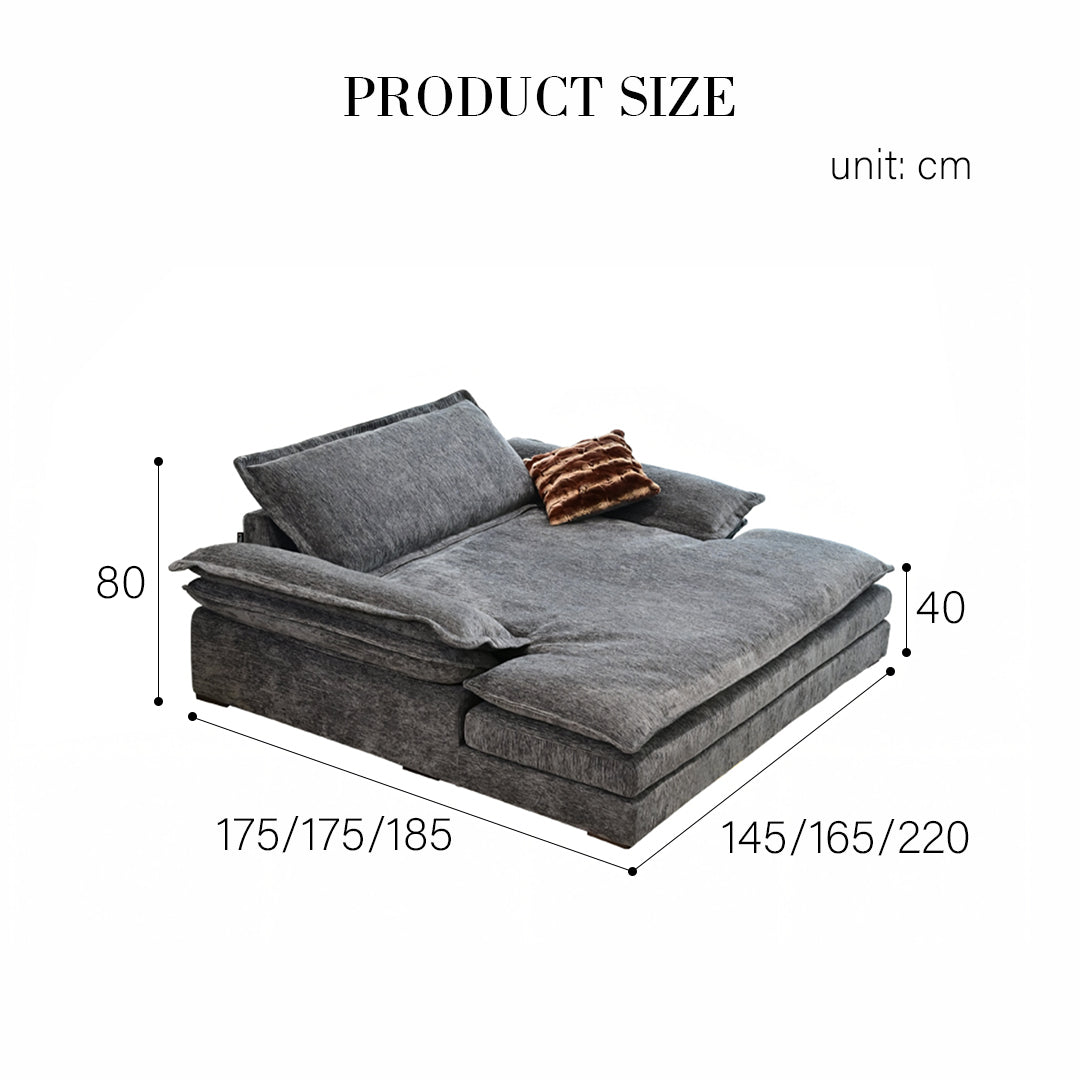 Dela Cruz Single Seater Sofa, Two Seater Sofa, Sofa Bed Chenille