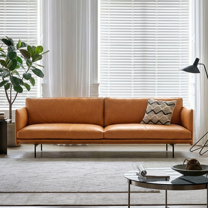 H81 Hamilton Two Seater / Three Seater Sofa, Italian Genuine Leather sofa