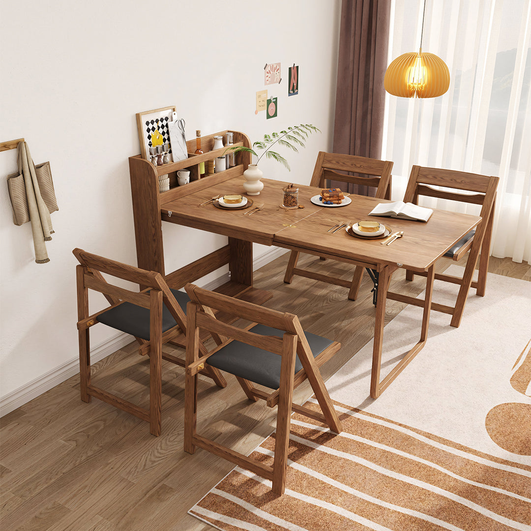 Marx Foldable Dining Table, Wood-Ritconcept-Weilai Concept