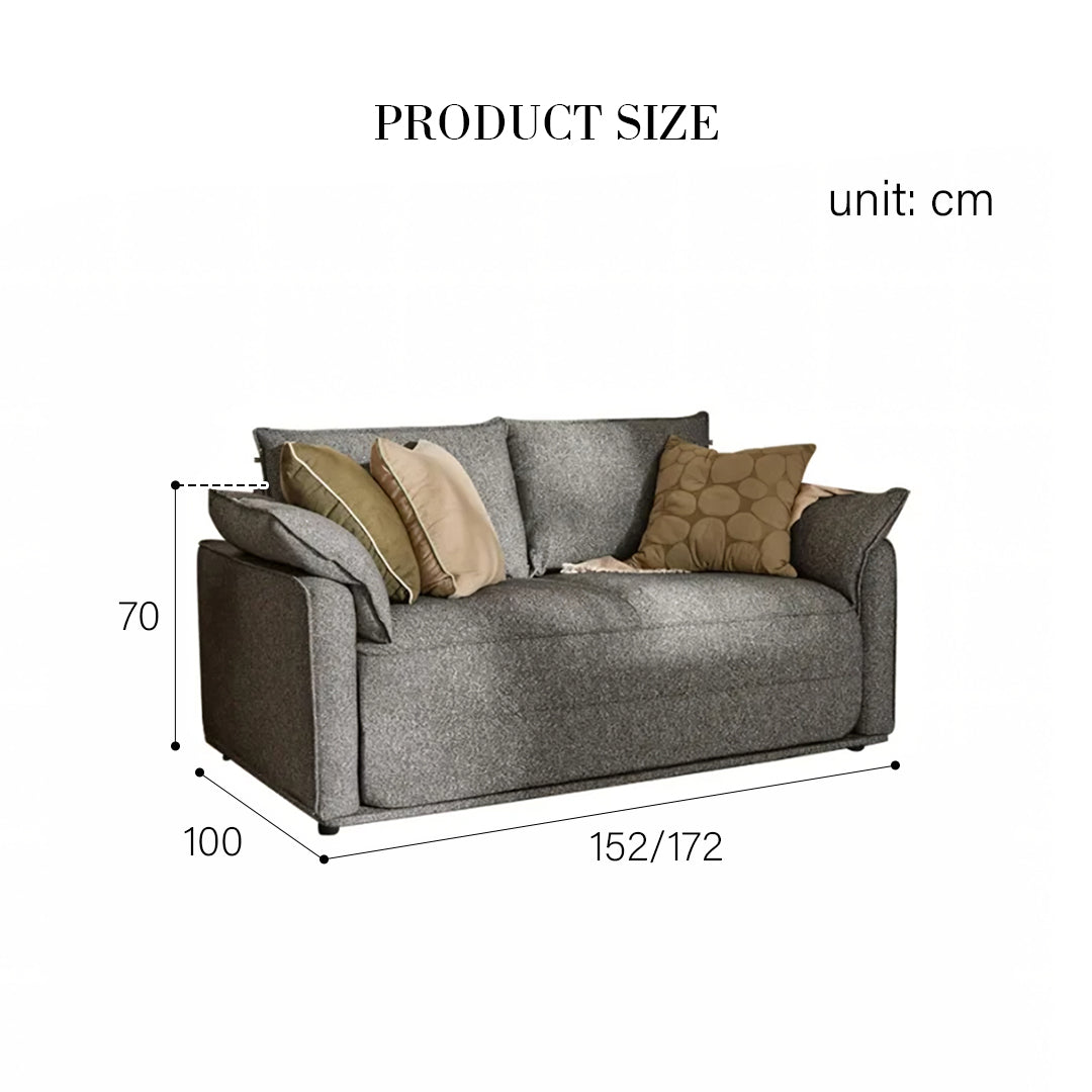 Barghouti Single Seater, Two Seater Sofa Bed, Linen