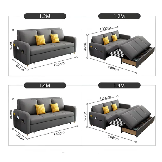 Gabriel Two Seater Sofa Bed 1.7m Slight Paint Off For Display-Weilai Concept-Weilai Concept