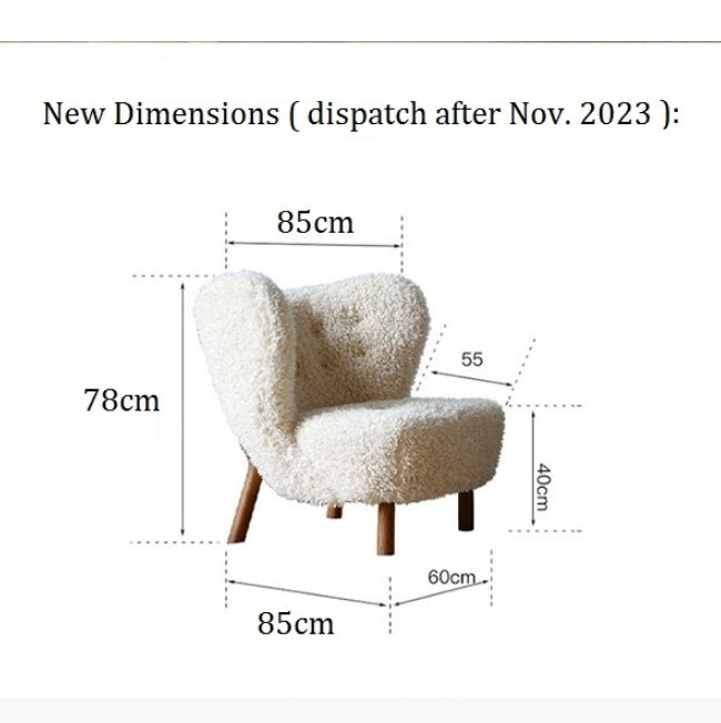 Fauteuil Fitz, Boucle blanche 