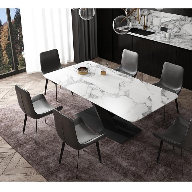 Sanders Dining Table, Sintered Stone, Grey 160cm, Clearance-Weilai Concept-Weilai Concept