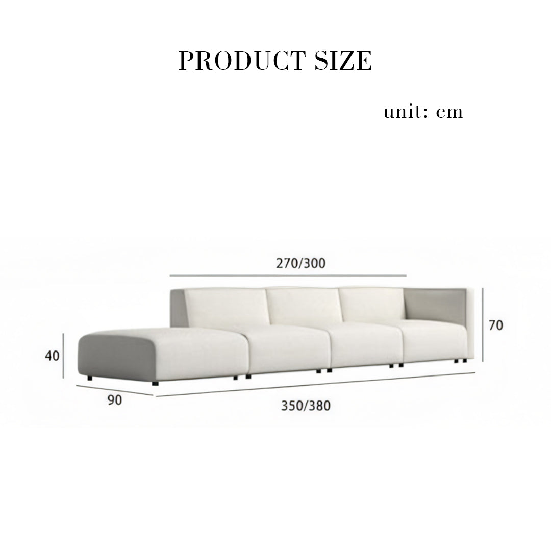 Oakland Four Seater Sofa, Modular Sofa-Weilai Concept-Four Seater 350cm-Weilai Concept