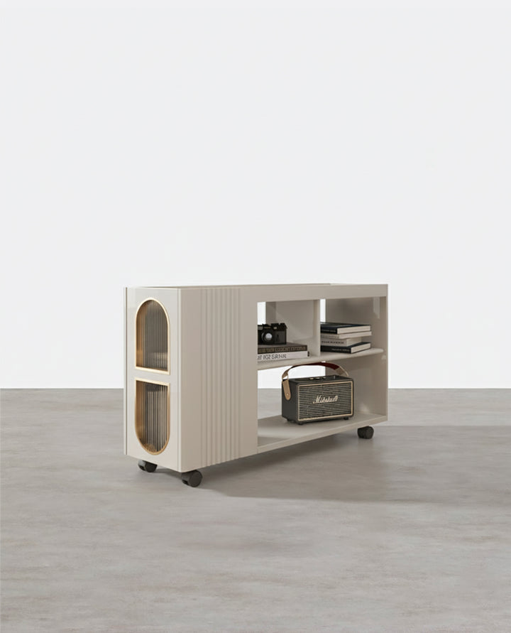 Dulcie Side Table With Wheels, Hallway Storage-Weilai Concept