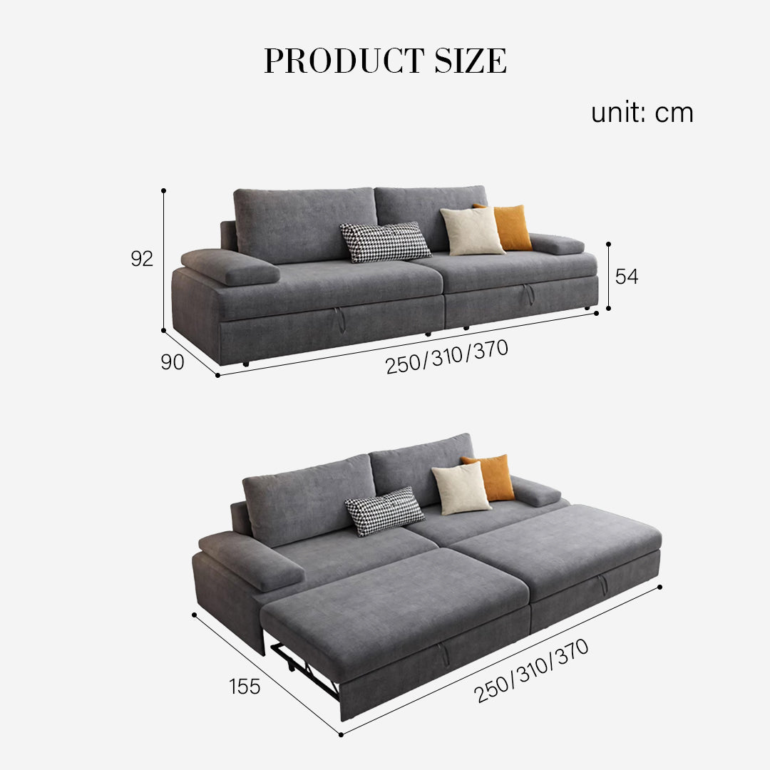 Molly Three Seater Sofa Bed, More Colours-Weilai Concept-Weilai Concept