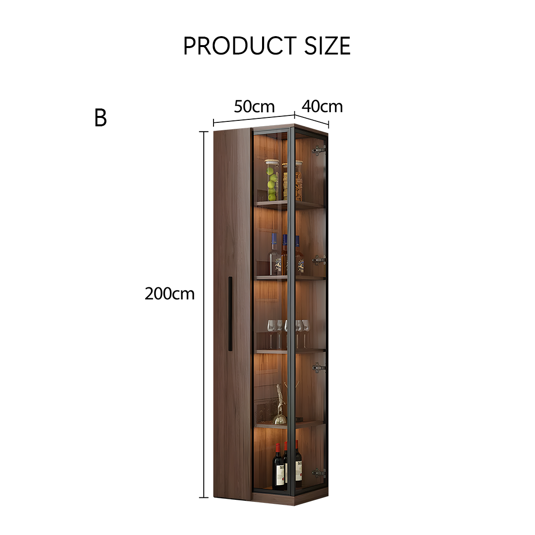 Wavecrest Cocktail Cabinet, Bar With Doors, Wood-Weilai Concept-Weilai Concept