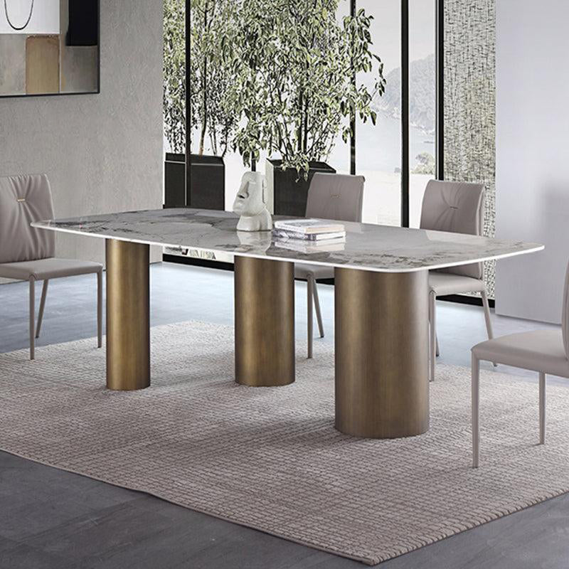 Mira Dining Table, Gold Base