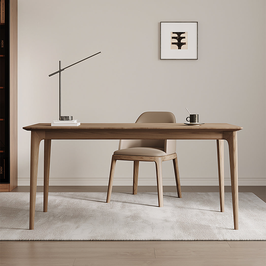 Mei Office Desk, Solid Wood, Ash Wood-Weilai Concept-Weilai Concept