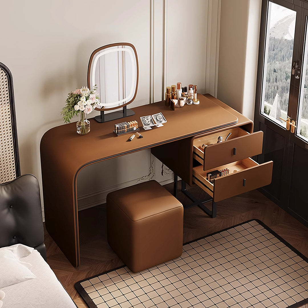 Nelson Dressing Table, Brown, More Colours Available-Weilai Concept-Weilai Concept