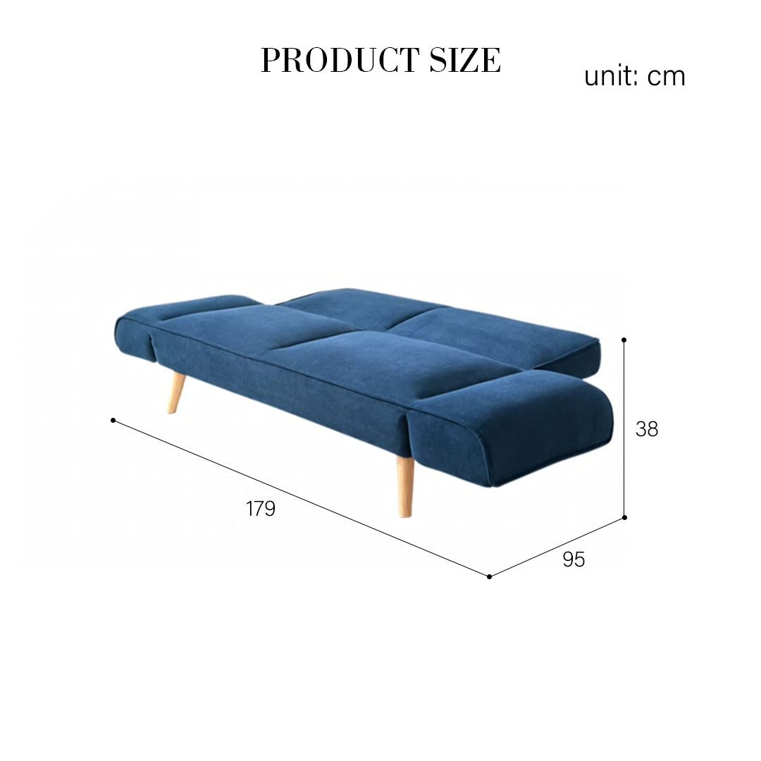 Ferreira Foldable Sofa Bed, Blue