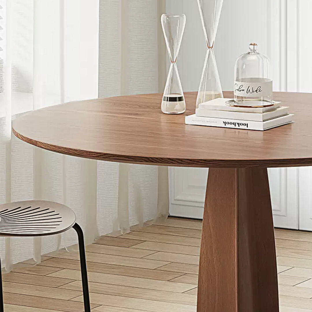 Seraphina Round Dining Table, Solid Wood