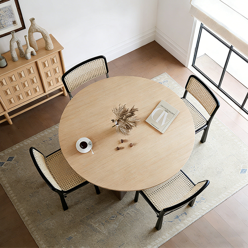 Ivar Round Dining Table - Stylish Wood Dining Table | Weilai Concept