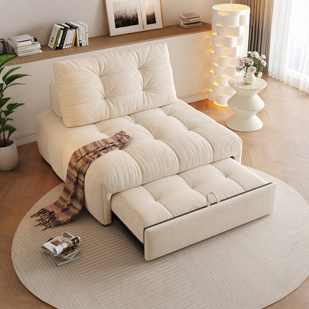 Alhassan Sleeper Armchair, Single Seater Bed, Leathaire
