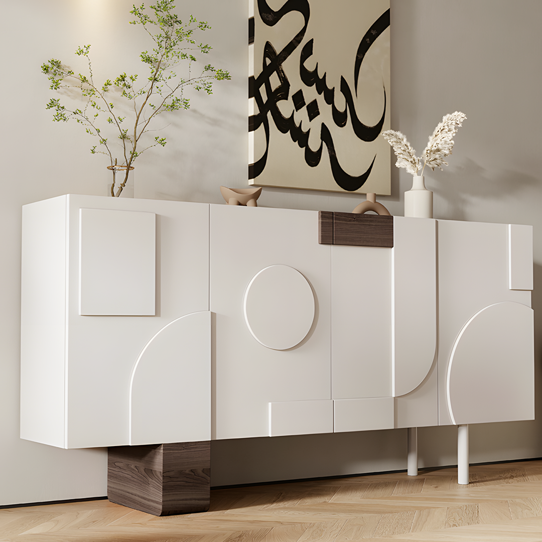 Fernanda Narrow Sideboard, Bedroom Sideboard, Cream-Weilai Concept-Weilai Concept