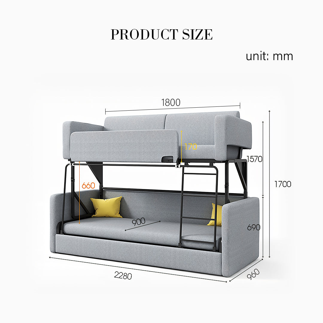 SB142 Two Seater Sofa Bed, Kid Bunk Bed