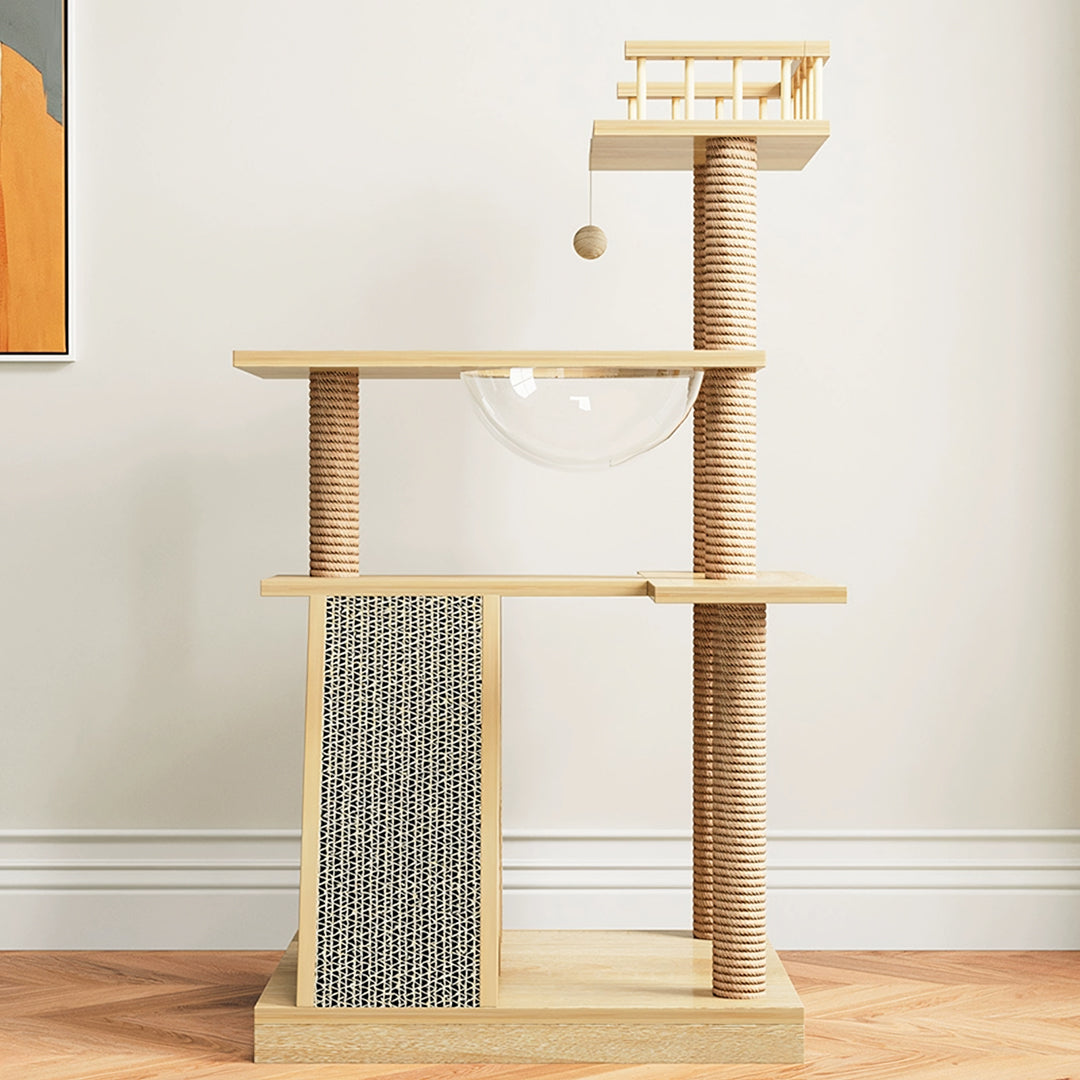 Chalet Cat Climber, Cat Tree, Wood