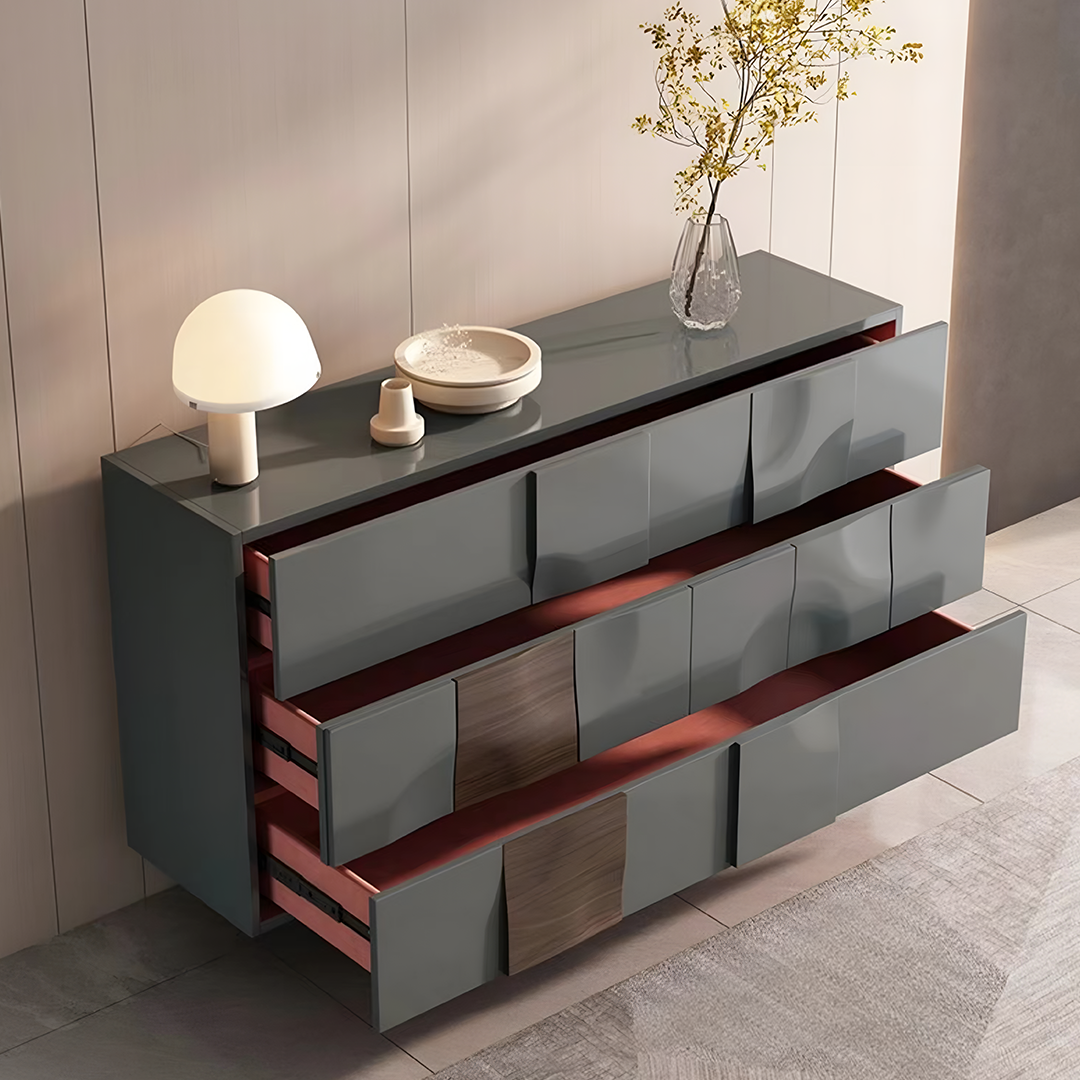 Elena Wooden Sideboard, Solid Wood, White Or Black-Weilai Concept-Weilai Concept