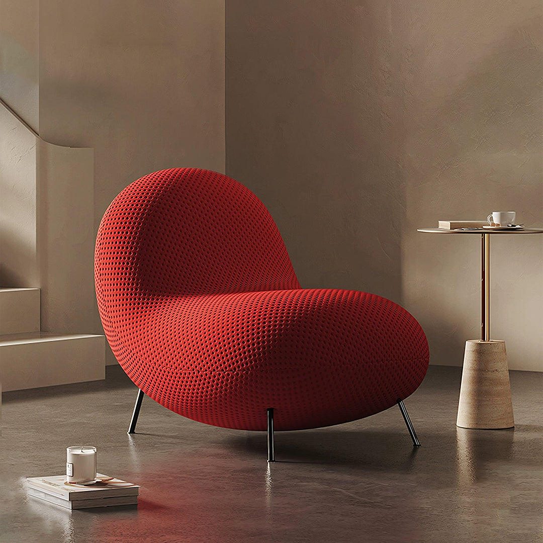 Cruz Baba Easy Chair, Lounge Chair, Red-Weilai Concept-Weilai Concept