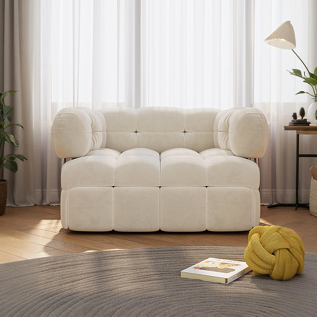 Rojas Single Sofa Bed, Armchair Sofa Bed, Cream