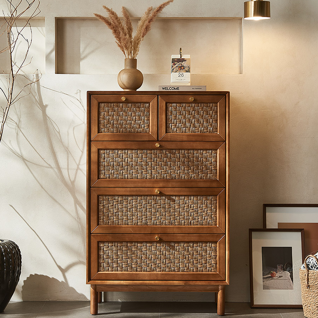 Zulu Art Deco Sideboard, Solid Wood, Walnut-Weilai Concept-Weilai Concept