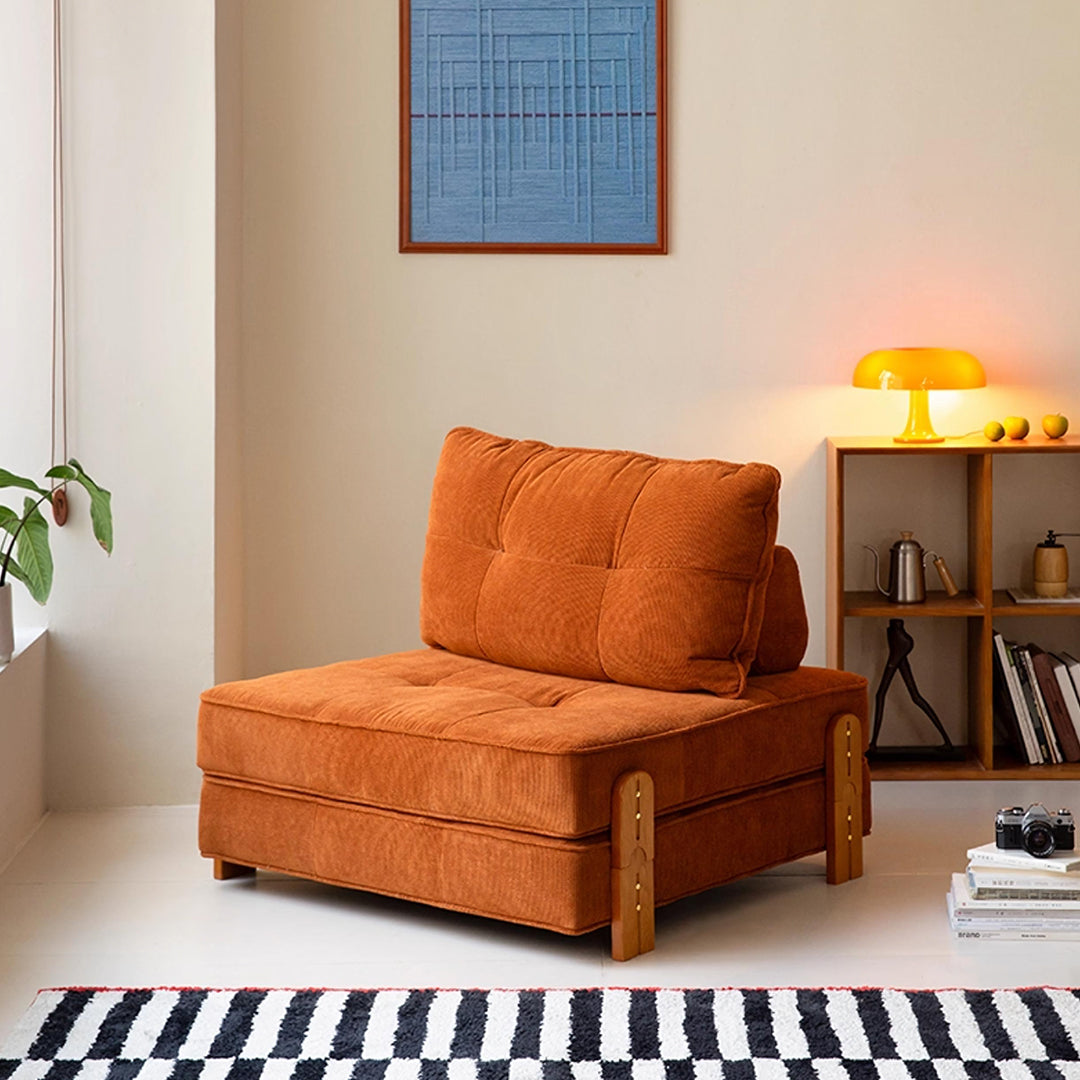 Salinas Lazy Sofa Bed, Single Sofa Bed, Corduroy