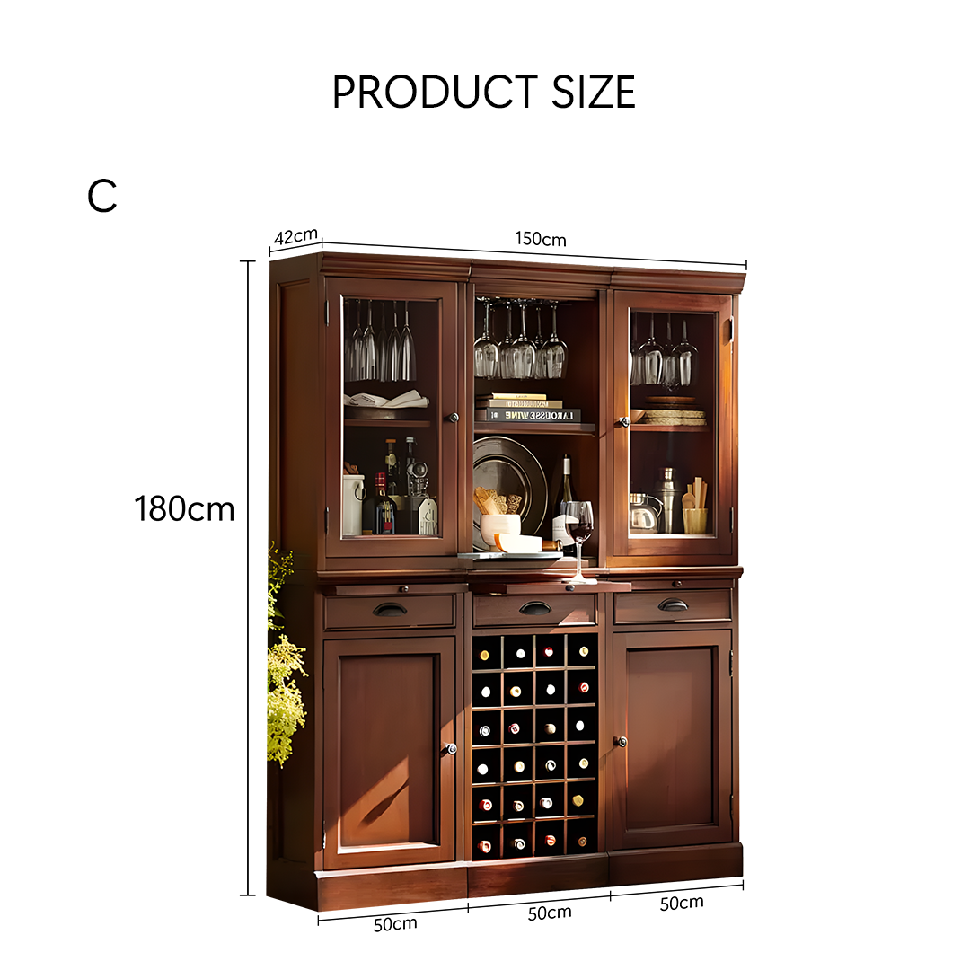 Ivanna Wine Cabinet, Wine Rack, Wood-Weilai Concept-Weilai Concept