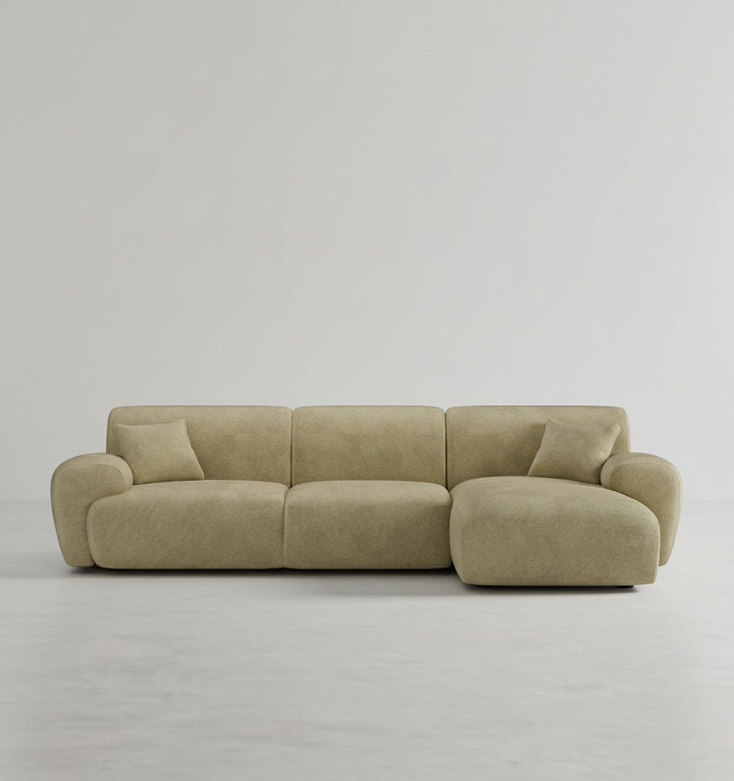 Khatri Three Seater Corner Sofa, Chenille