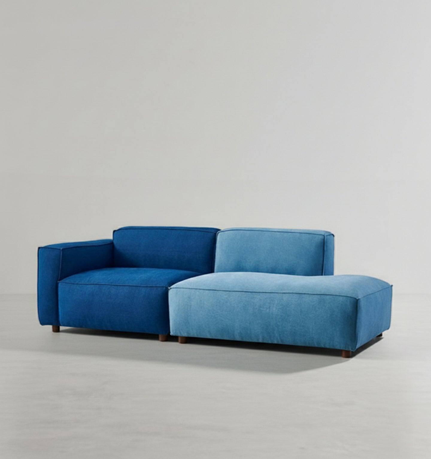 Chul Two Seater Sofa, Modular Sofa, Blue