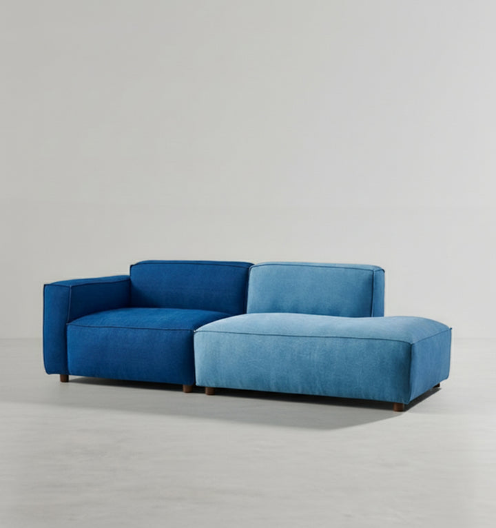 Chul Two Seater Sofa, Modular Sofa, Blue-Weilai Concept