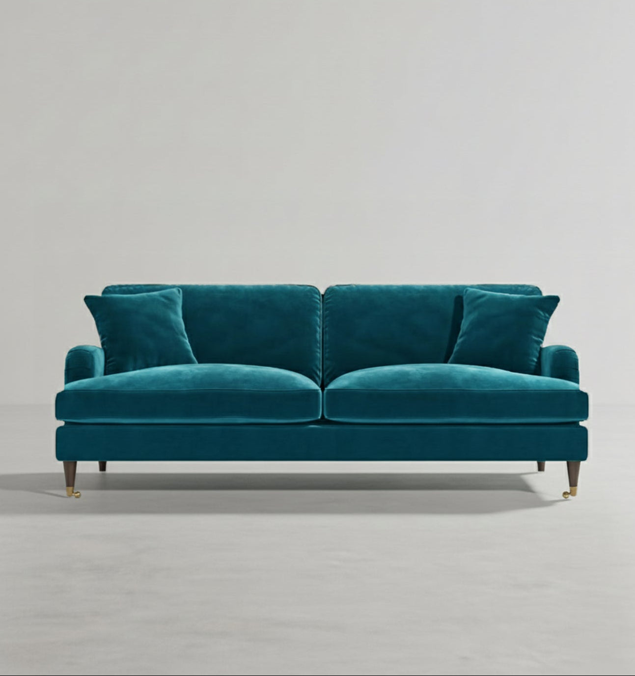 Ismail Two Seater Sofa, Loveseat, Velvet