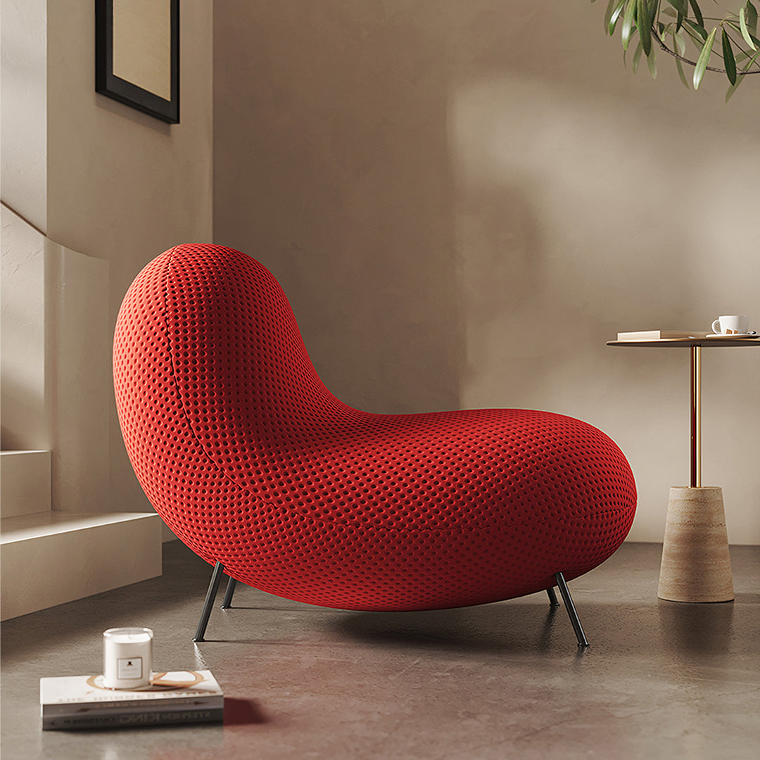 Cruz Baba Easy Chair, Lounge Chair, Red-Weilai Concept-Weilai Concept