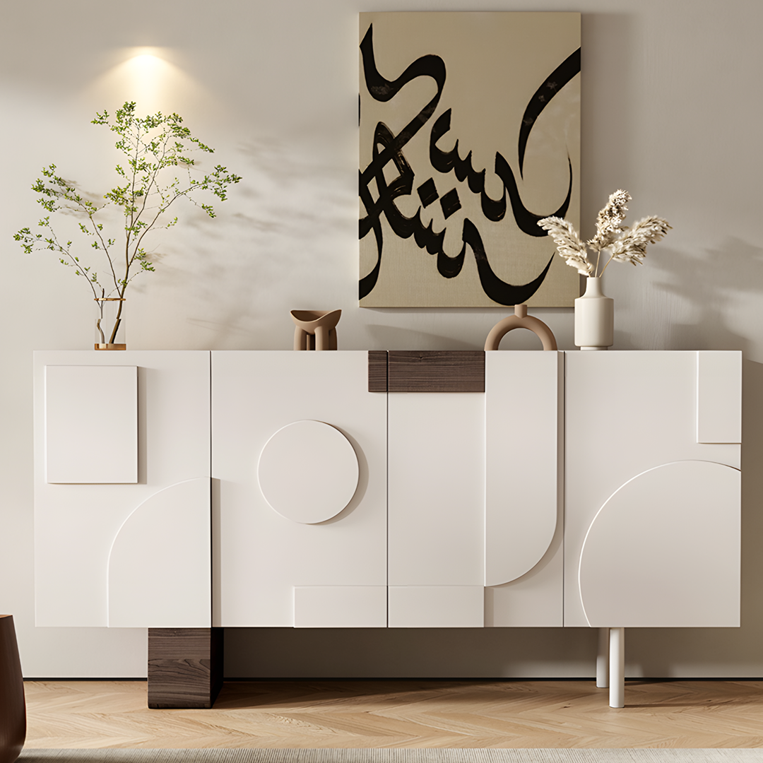 Fernanda Narrow Sideboard, Bedroom Sideboard, Cream-Weilai Concept-Weilai Concept