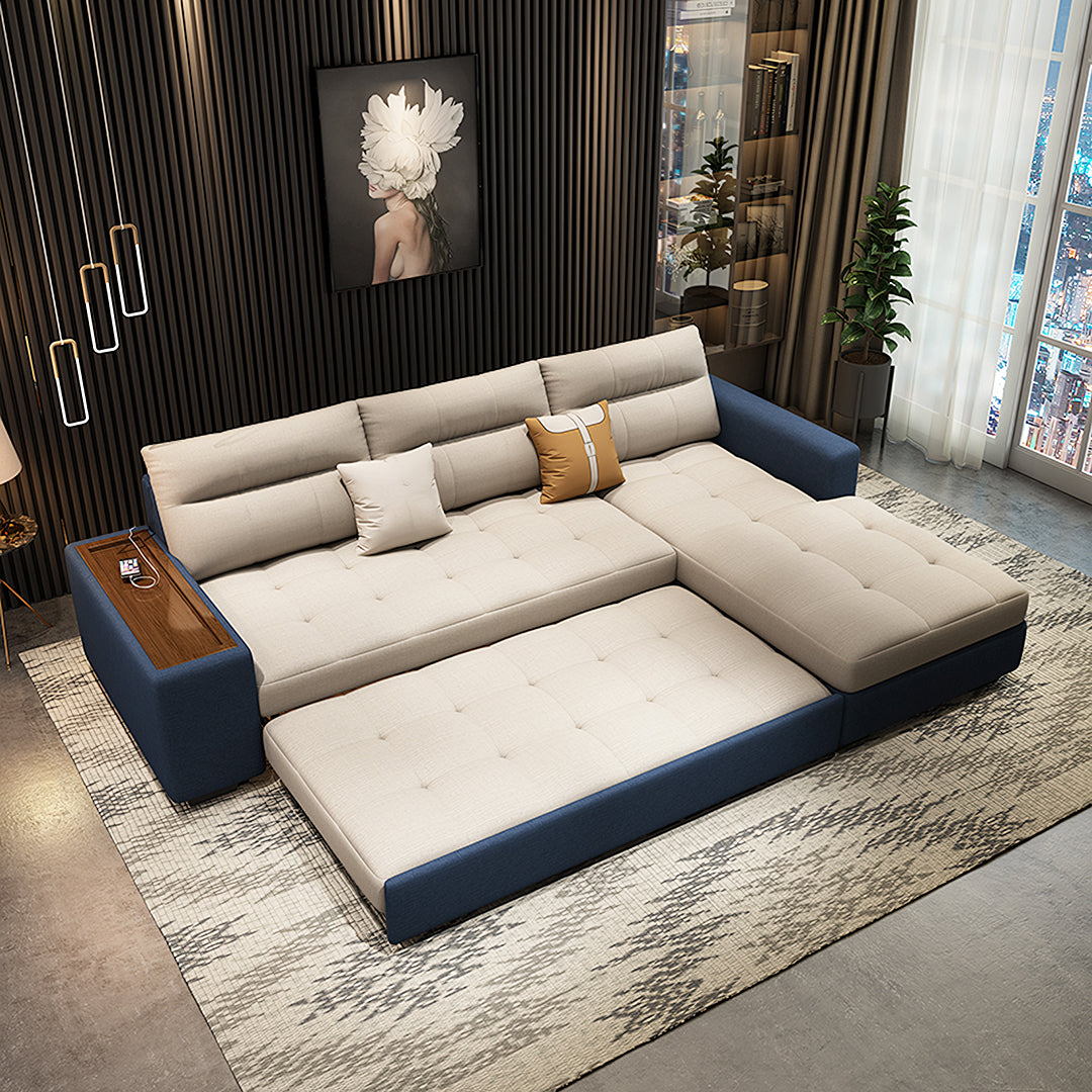 Lobo Sectional Sofa With Storage, Chaise Lounge Sofa Bed