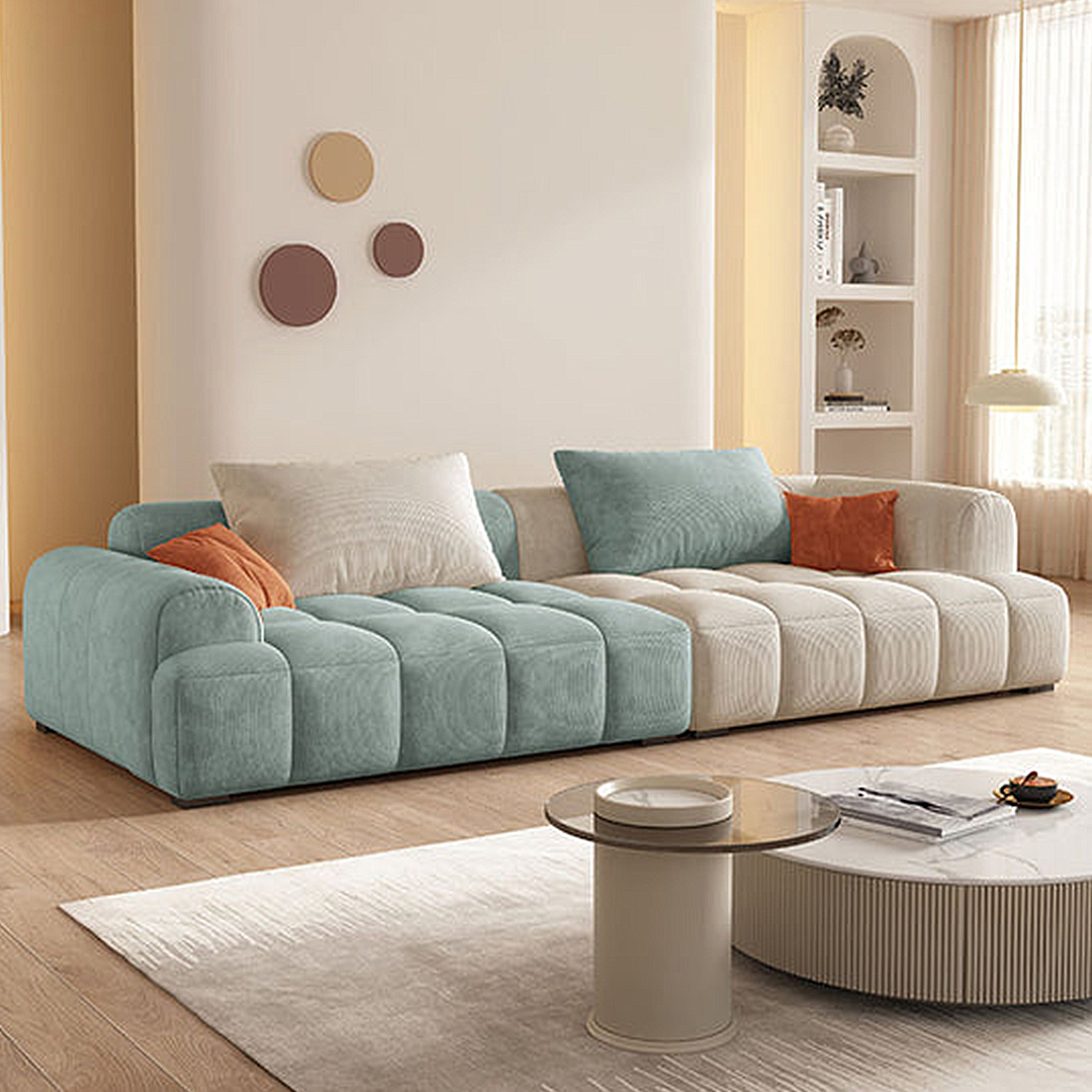 Arabella Module Sofa, Two Seater Sofa, Three Seater Sofa, Corduroy Fabric-Weilai Concept