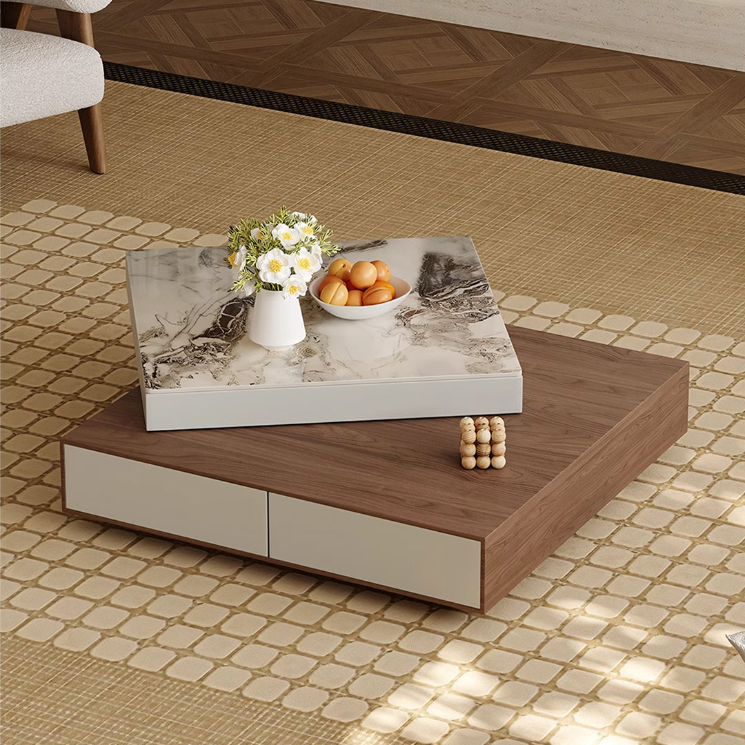Grimaldi Extendable Coffee Table, Square Coffee Table