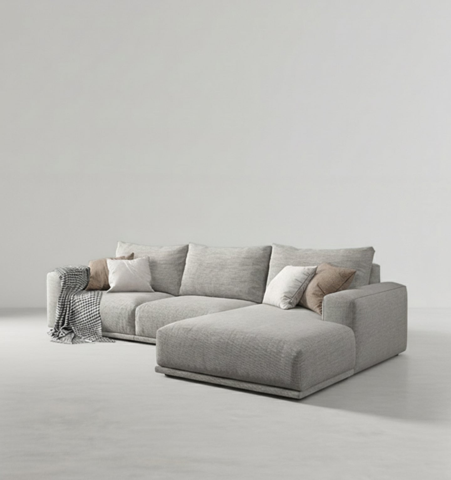 Frances Three Seater Corner, Four Seater Corner Sofa, Cotton Linen
