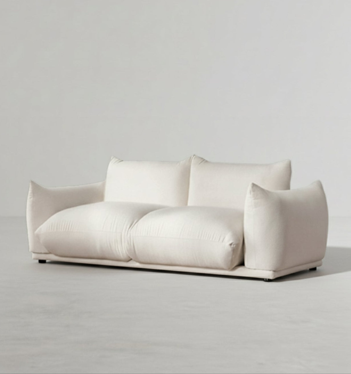 Isabella Two Seater, Three Seater Sofa, Boucle Or Velvet, White
